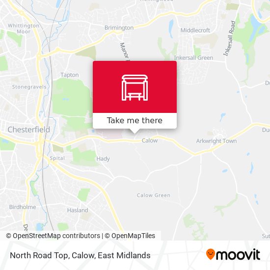 North Road Top, Calow map