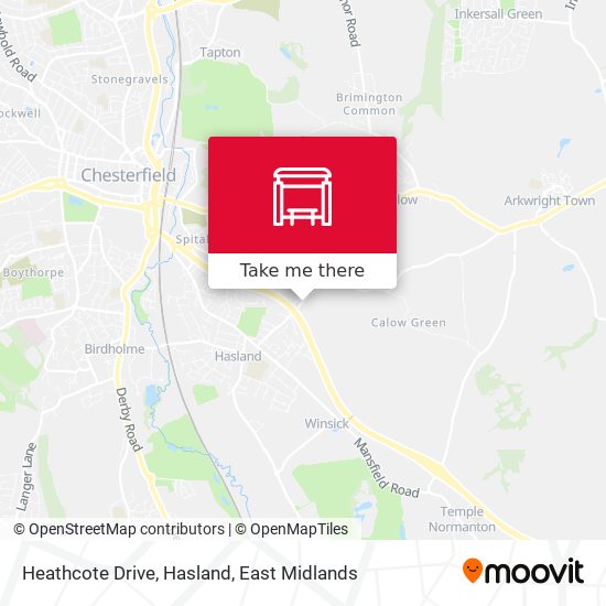 Heathcote Drive, Hasland map
