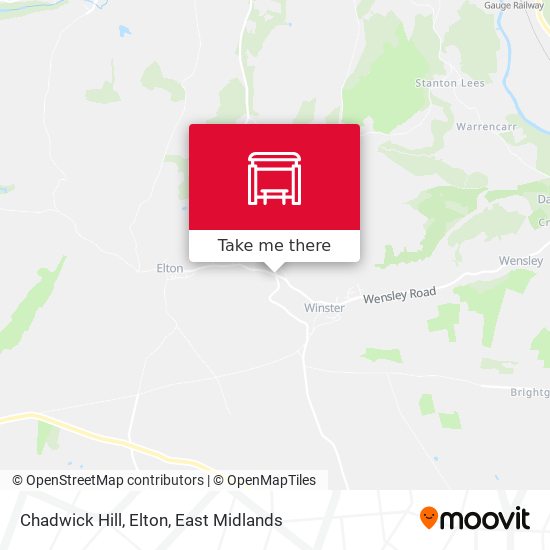 Chadwick Hill, Elton map