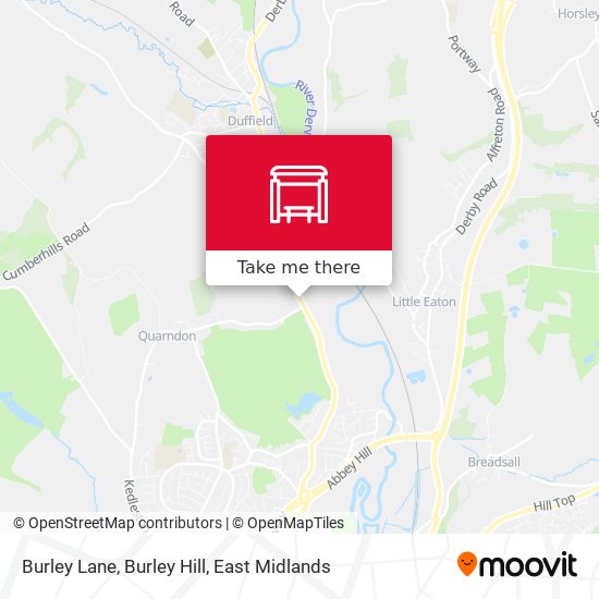 Burley Lane, Burley Hill map