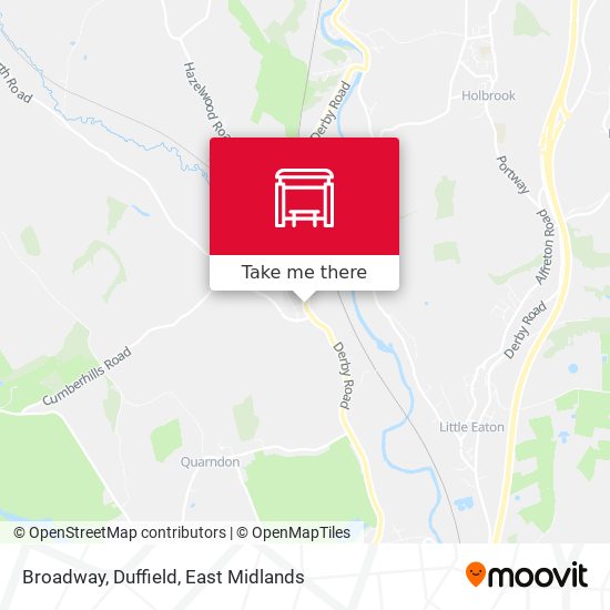 Broadway, Duffield map