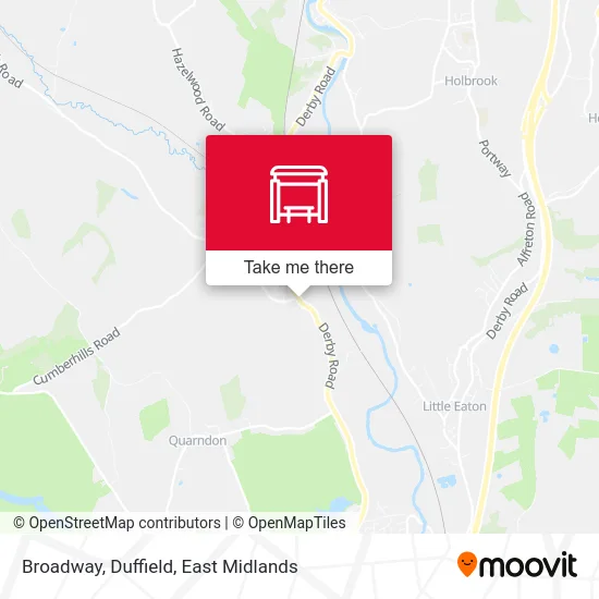 Broadway, Duffield map