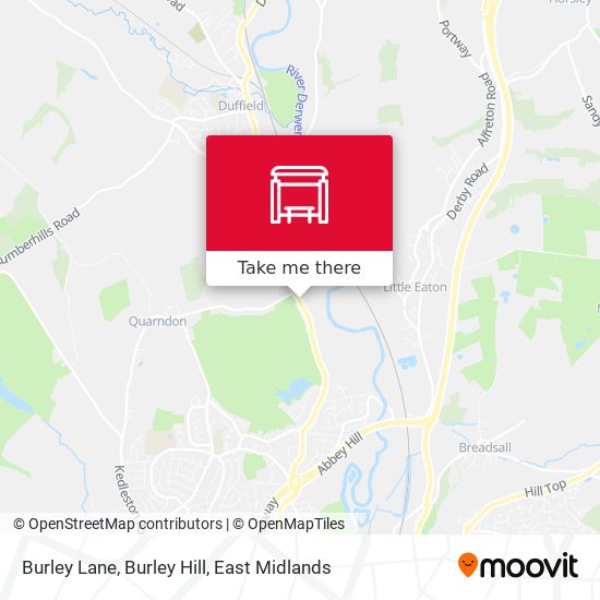 Burley Lane, Burley Hill map