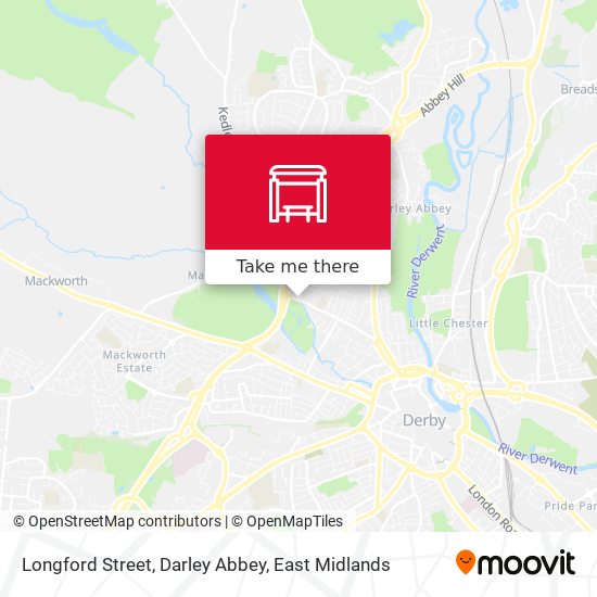 Longford Street, Darley Abbey map