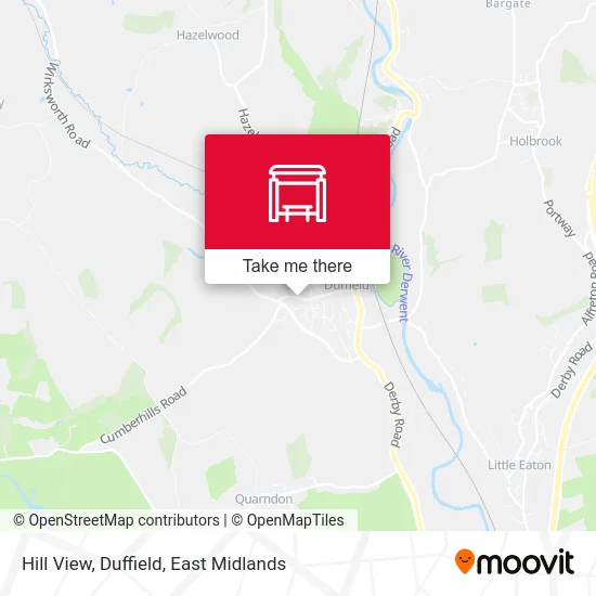 Hill View, Duffield map