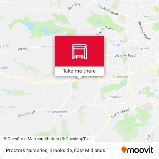 Proctors Nurseries, Brookside map