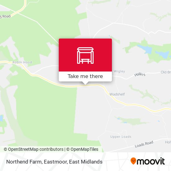 Northend Farm, Eastmoor map