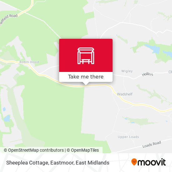 Sheeplea Cottage, Eastmoor map