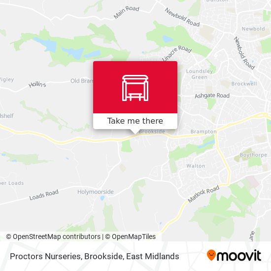 Proctors Nurseries, Brookside map
