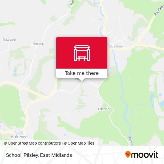 School, Pilsley map