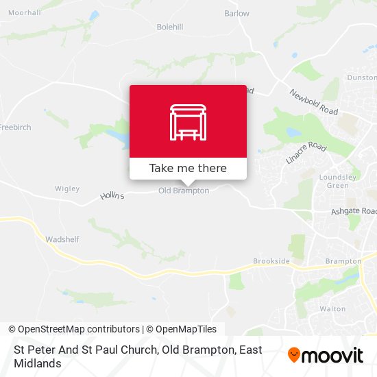 St Peter And St Paul Church, Old Brampton map