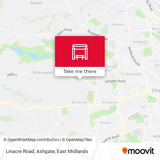 Linacre Road, Ashgate map