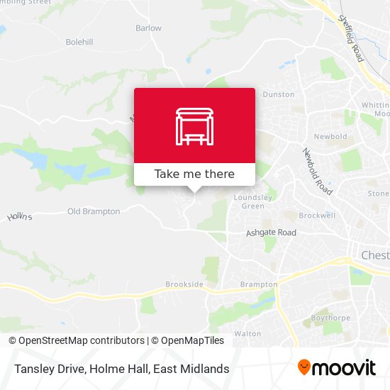 Tansley Drive, Holme Hall map