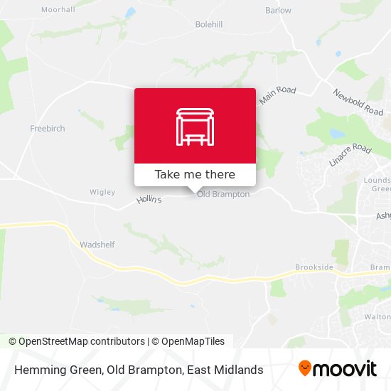 Hemming Green, Old Brampton map