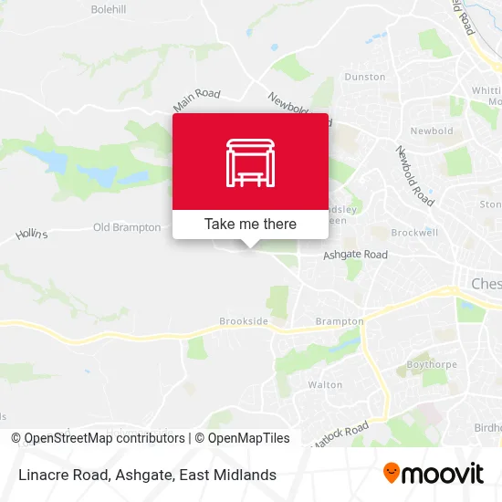 Linacre Road, Ashgate map