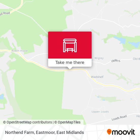 Northend Farm, Eastmoor map