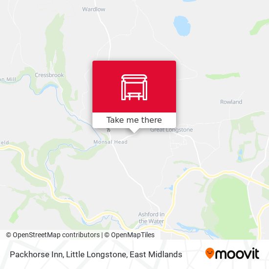 Packhorse Inn, Little Longstone map