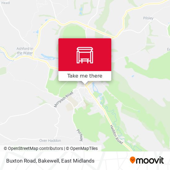 Buxton Road, Bakewell map