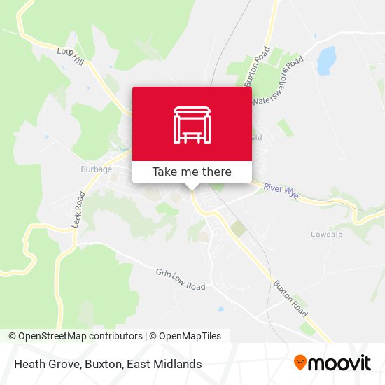 Heath Grove, Buxton map