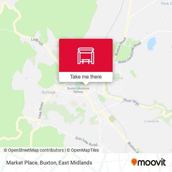 Market Place, Buxton map