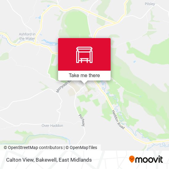 Calton View, Bakewell map