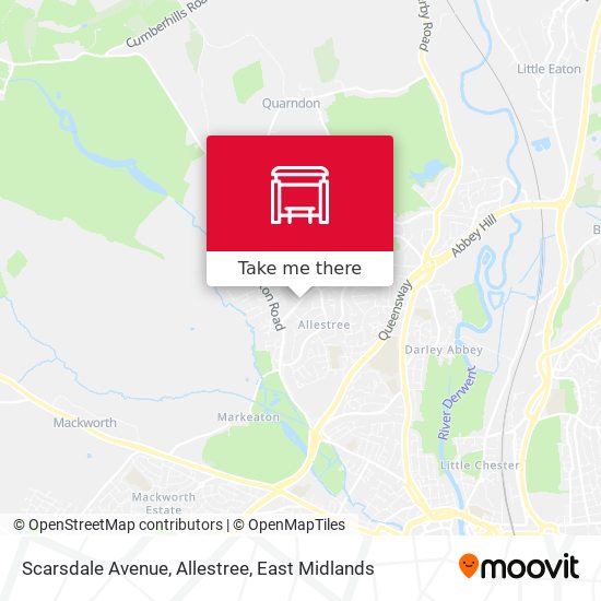 Scarsdale Avenue, Allestree map