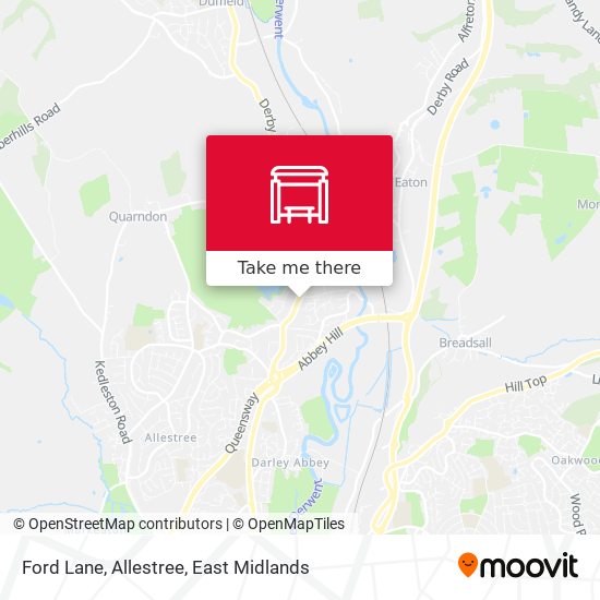 Ford Lane, Allestree map
