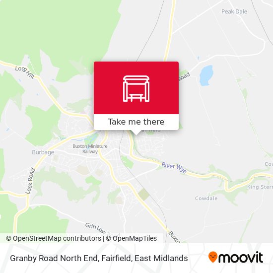 Granby Road North End, Fairfield map