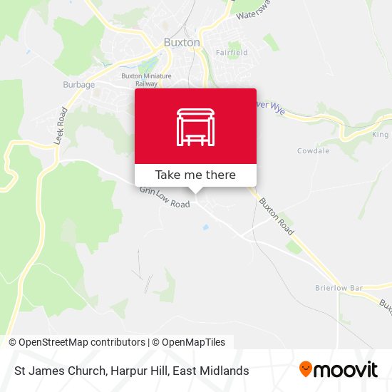 St James Church, Harpur Hill map