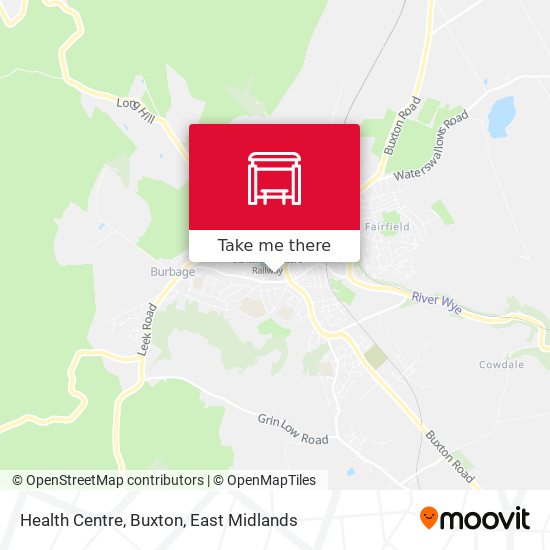 Health Centre, Buxton map