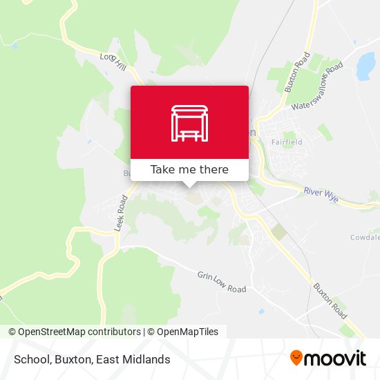 School, Buxton map