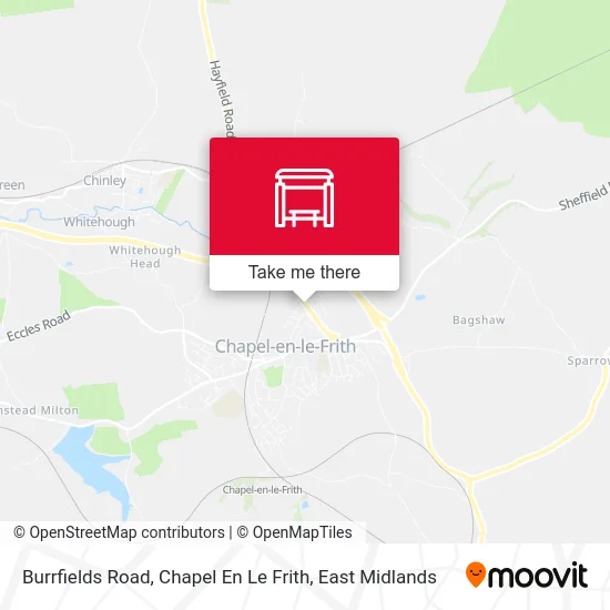 Burrfields Road, Chapel En Le Frith map
