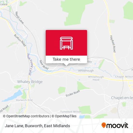 Jane Lane, Buxworth map