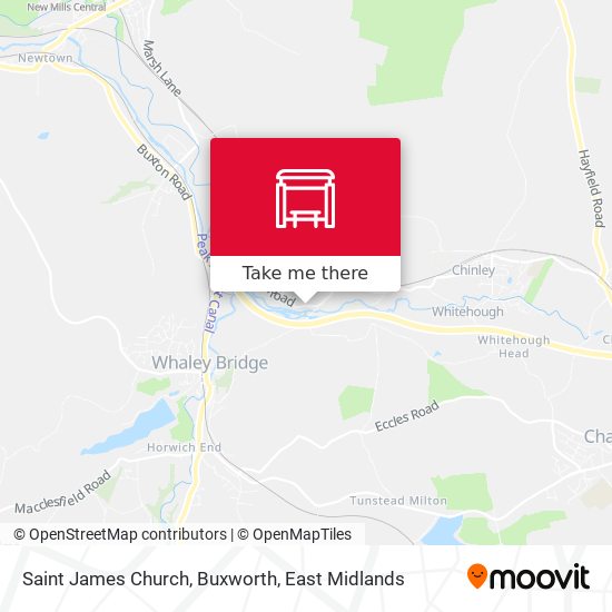 Saint James Church, Buxworth map