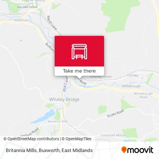 Britannia Mills, Buxworth map