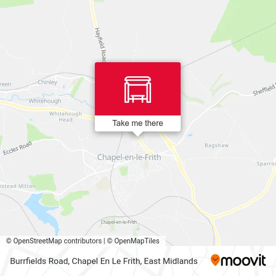 Burrfields Road, Chapel En Le Frith map