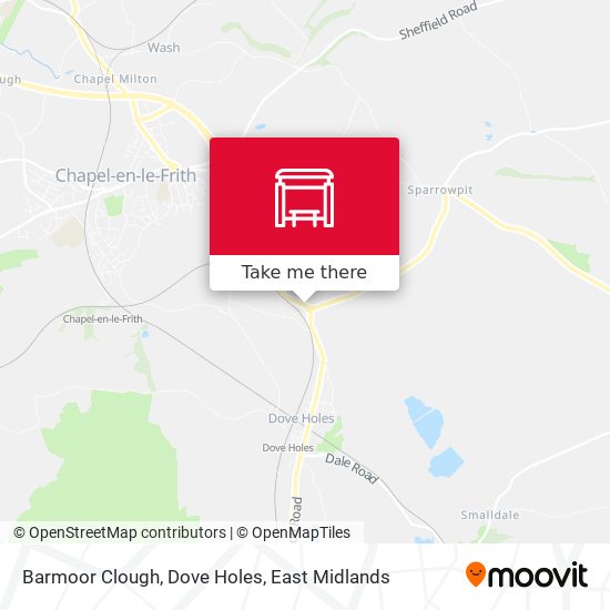 Barmoor Clough, Dove Holes map