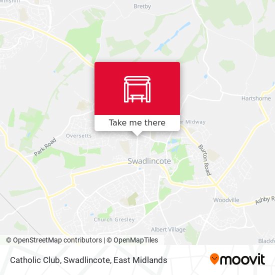 Catholic Club, Swadlincote map