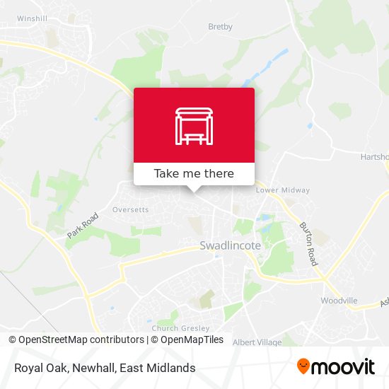 Royal Oak, Newhall map