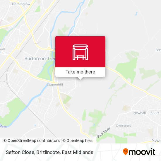 Sefton Close, Brizlincote map