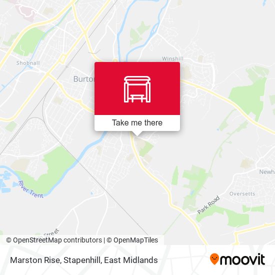 Marston Rise, Stapenhill map