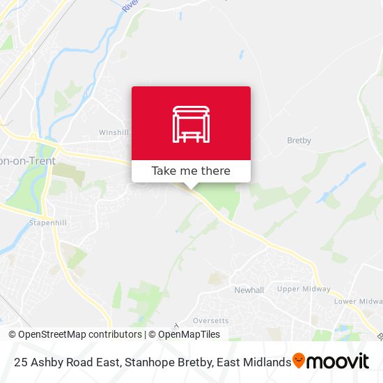 25 Ashby Road East, Stanhope Bretby map