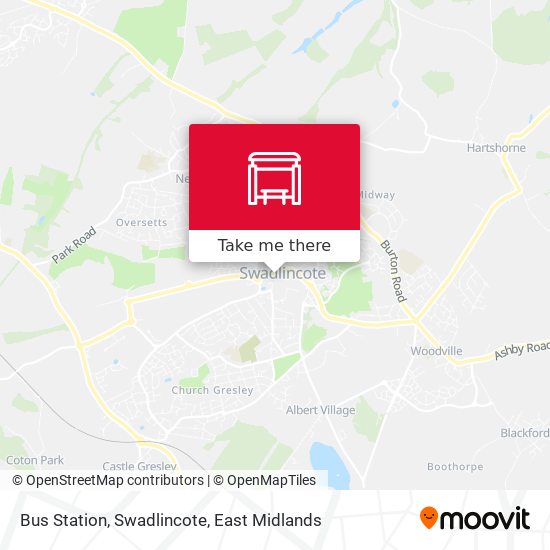 Bus Station, Swadlincote map
