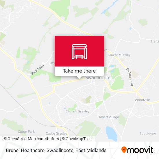 Brunel Healthcare, Swadlincote map