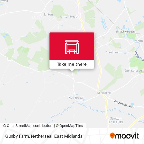 Gunby Farm, Netherseal map