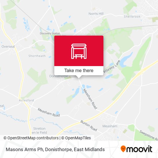Masons Arms Ph, Donisthorpe map