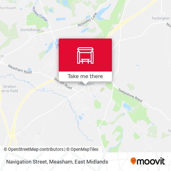Navigation Street, Measham map
