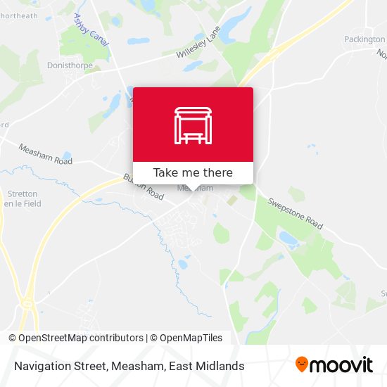 Navigation Street, Measham map