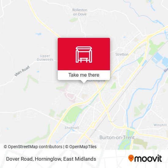 Dover Road, Horninglow map