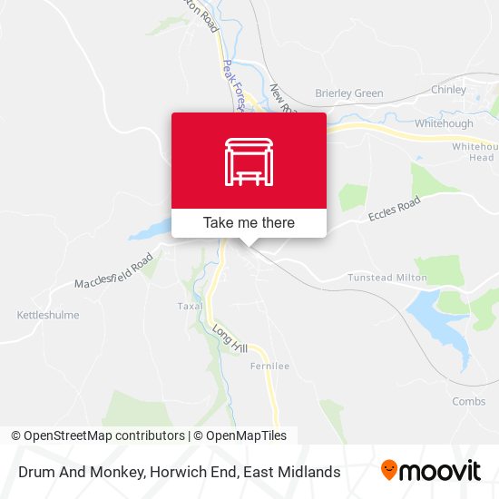 Drum And Monkey, Horwich End map